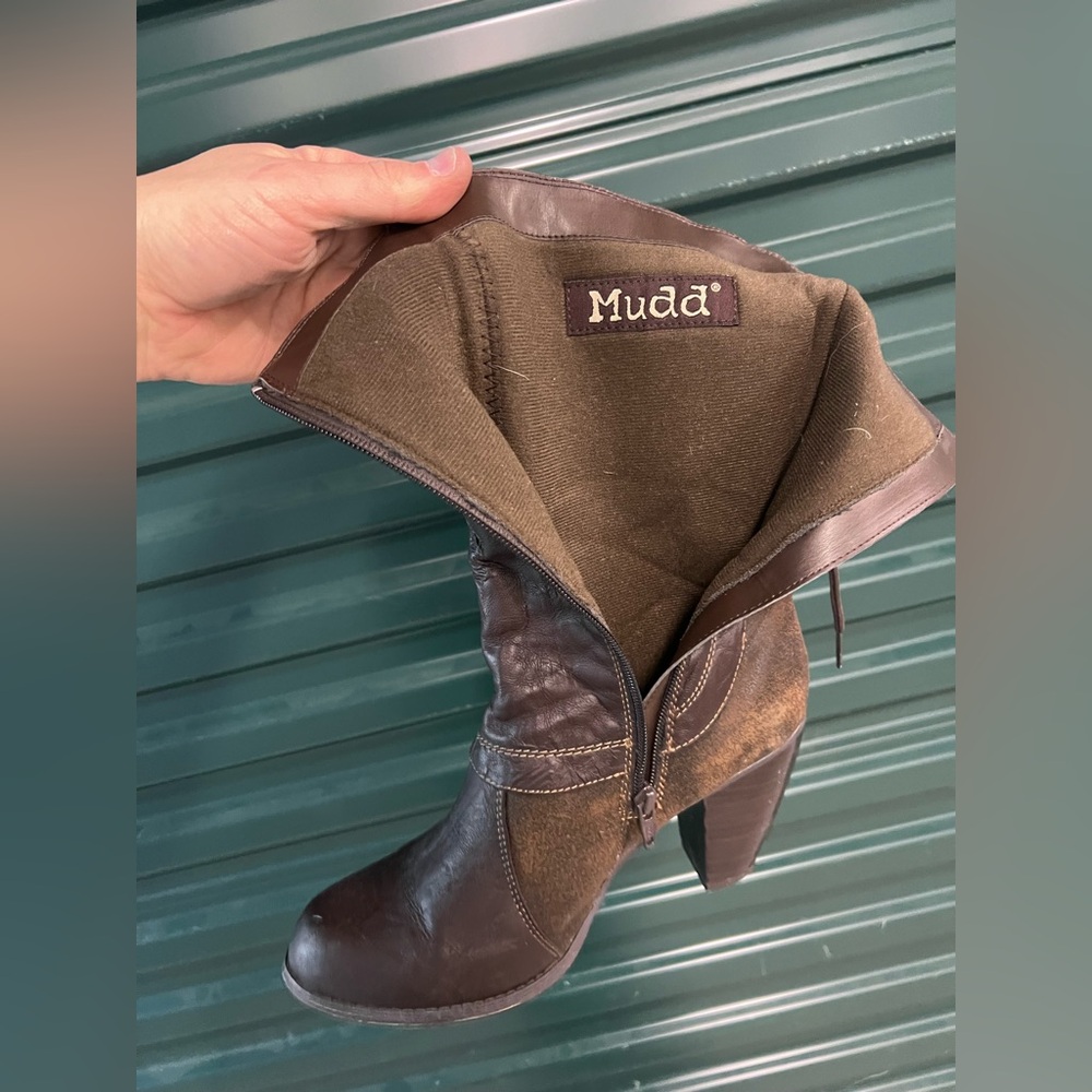 Mudd Dark Brown High Heel Boots - Picture 3 of 10